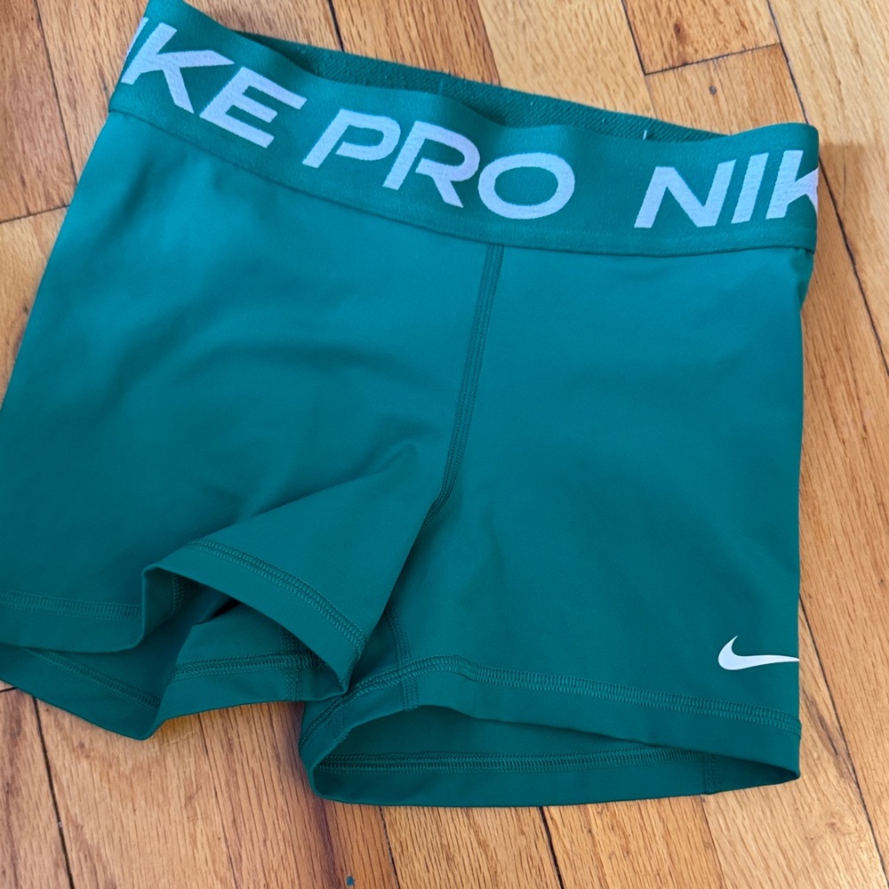 Nike Pro green Athletic Shorts